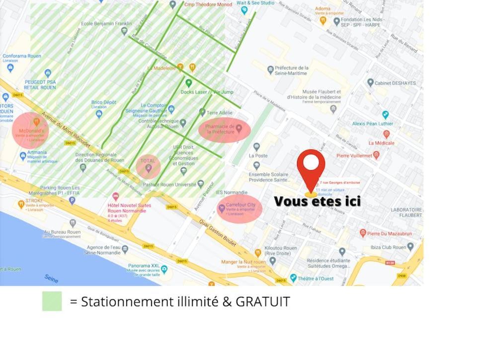 Amboise//Cosy-Centreville Rouen//Netfilx-Wifi//6Pers Eksteriør bilde